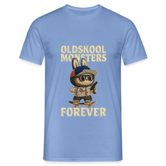 OldSkool Monsters T-shirt - carolina blue