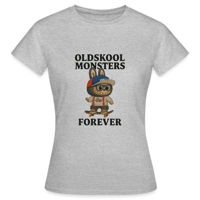 Oldskool Monsters T-shirt - heather grey