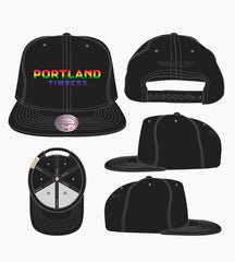 PORTLAND TIMBERS FC 950 PRIDE SNAPBACK HAT
