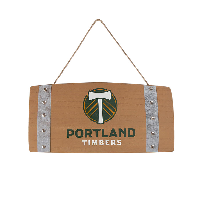 PORTLAND TIMBERS FC BARREL SLAT SIGN