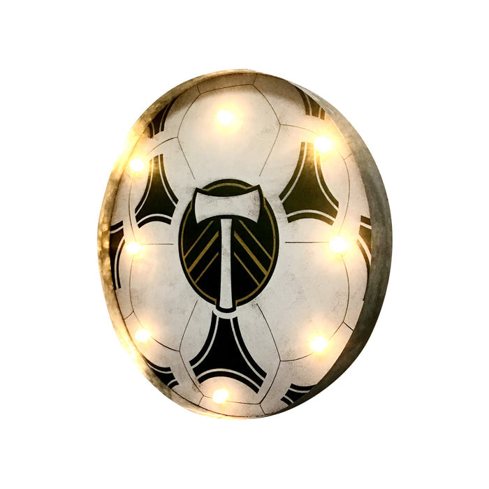 PORTLAND TIMBERS FC LIGHT UP SOCCER BALL SIGN