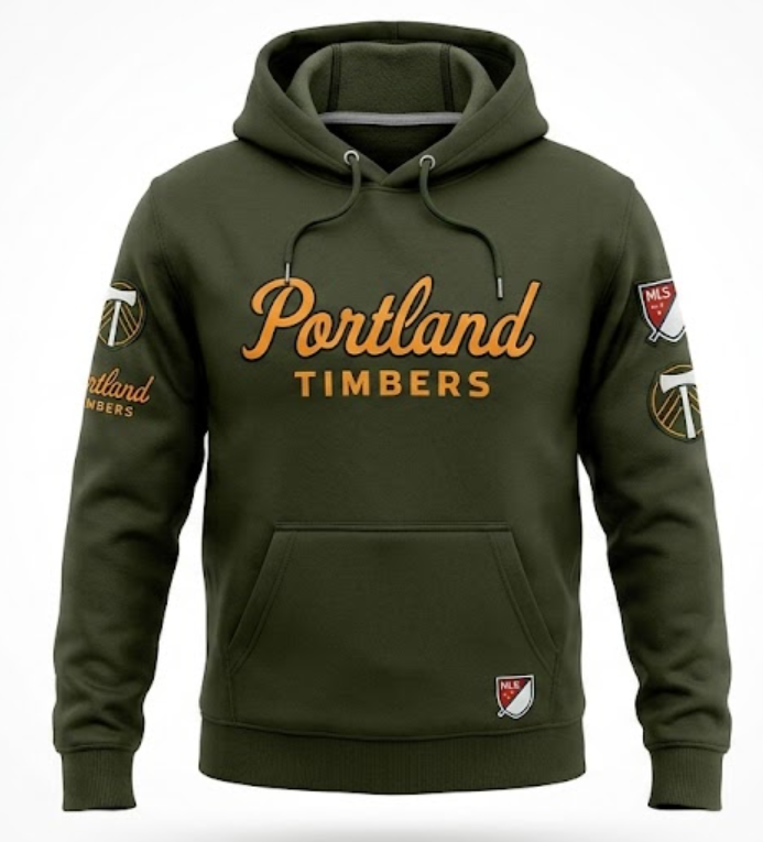 PORTLAND TIMBERS FC MEN'S LONG SLEEVE MLS FLIGHT HOODIE