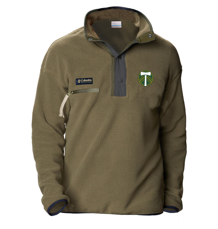 PORTLAND TIMBERS FC MEN'S LONG SLEEVE SNAP FLEECE PULLOVER