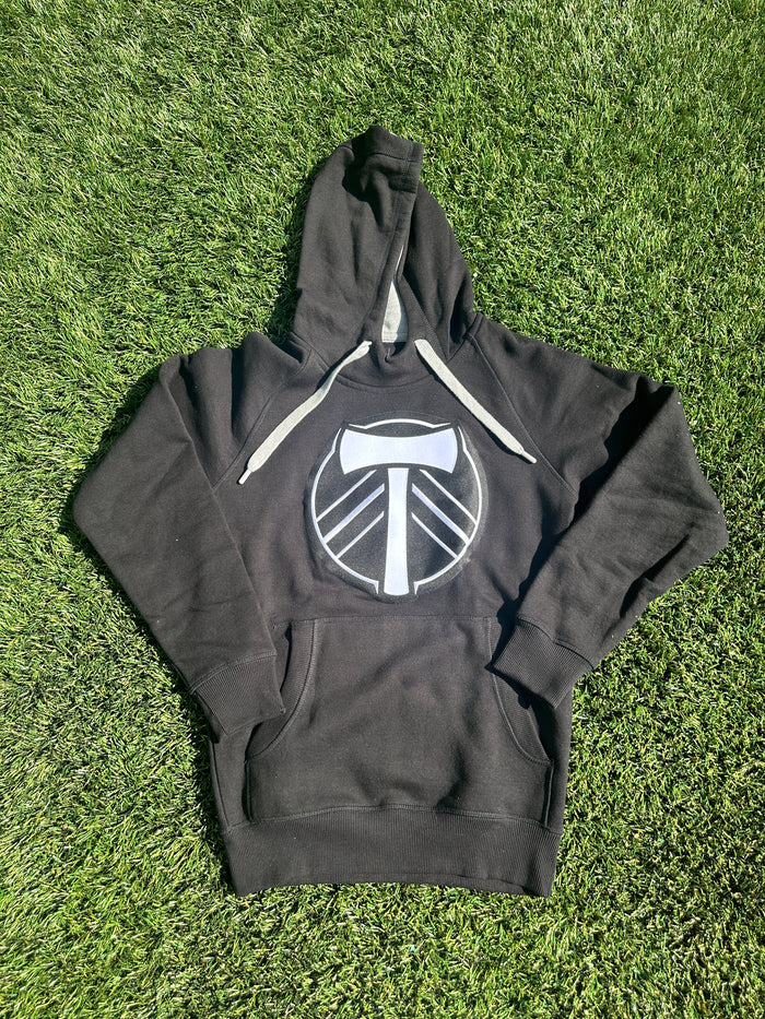 PORTLAND TIMBERS FC MEN'S LONG SLEEVE 'VICTORY' BLACK PULLOVER HOODIE