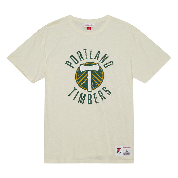 PORTLAND TIMBERS FC MEN'S SHORT SLEEVE CREAM RETRO TEE