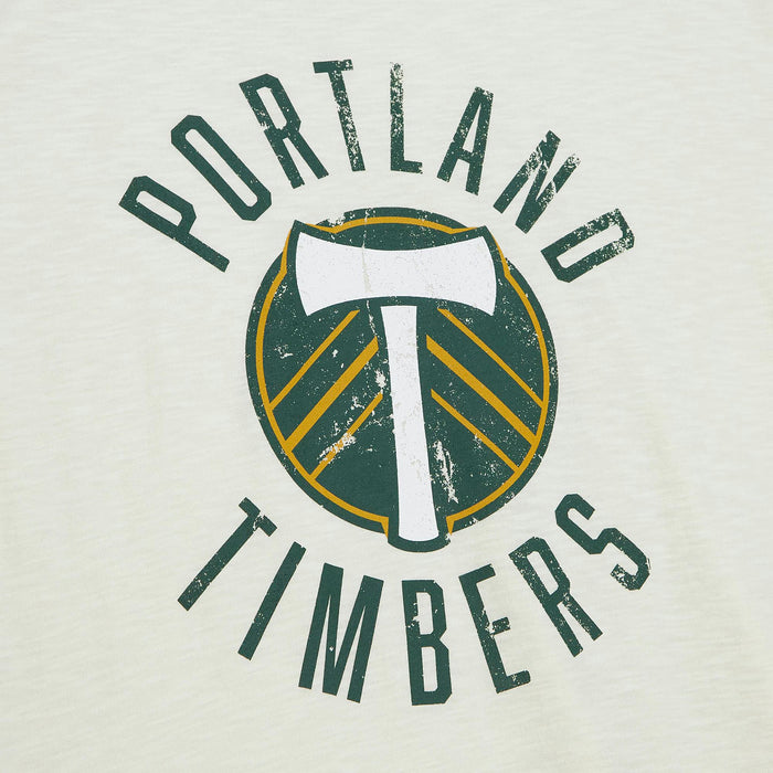 PORTLAND TIMBERS FC MEN'S SHORT SLEEVE CREAM RETRO TEE