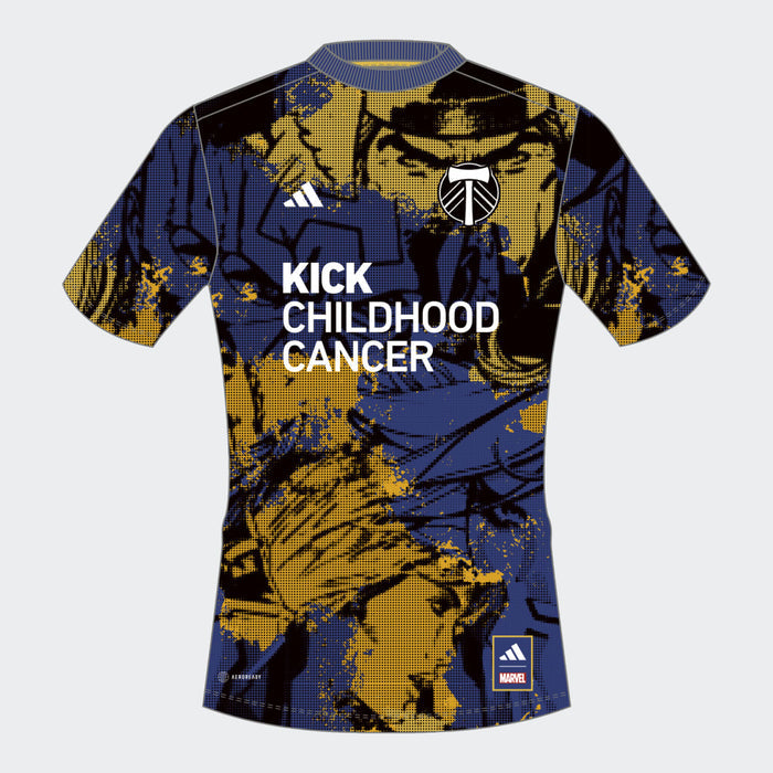 PORTLAND TIMBERS FC MEN'S SHORT SLEEVE KICK CHILDHOOD CANCER TRAINING JERSEY