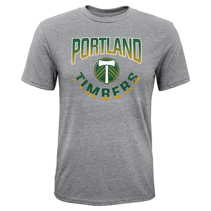 PORTLAND TIMBERS FC YOUTH FADE TRI-BLEND SHORT SLEEVE TEE