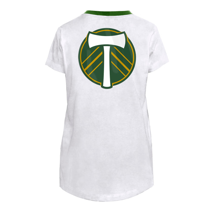 PORTLAND TIMBERS FC YOUTH GIRL'S SHORT SLEEVE FLAG TEE