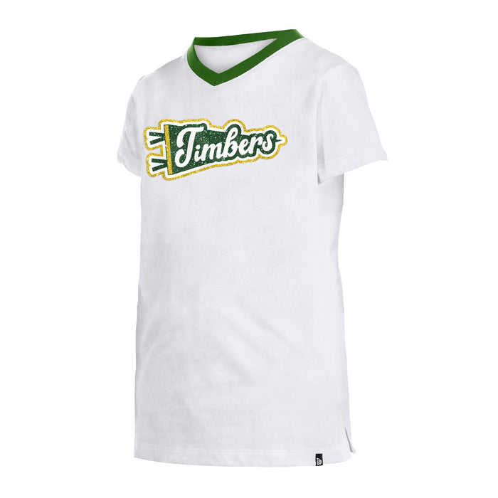 PORTLAND TIMBERS FC YOUTH GIRL'S SHORT SLEEVE FLAG TEE