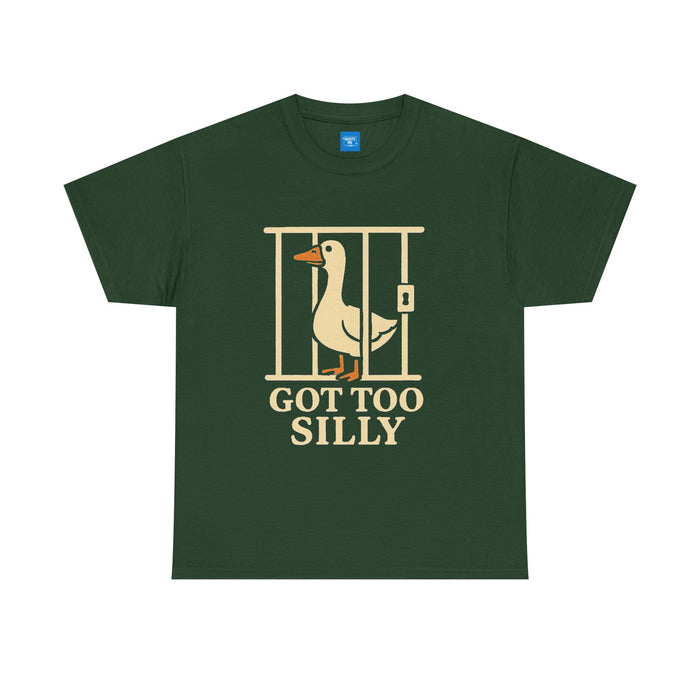 Silly Goose T-Shirt, Funny Animal Tee, Unisex Cotton Shirt, Hilarious Bird Top, Comical Graphic Tee