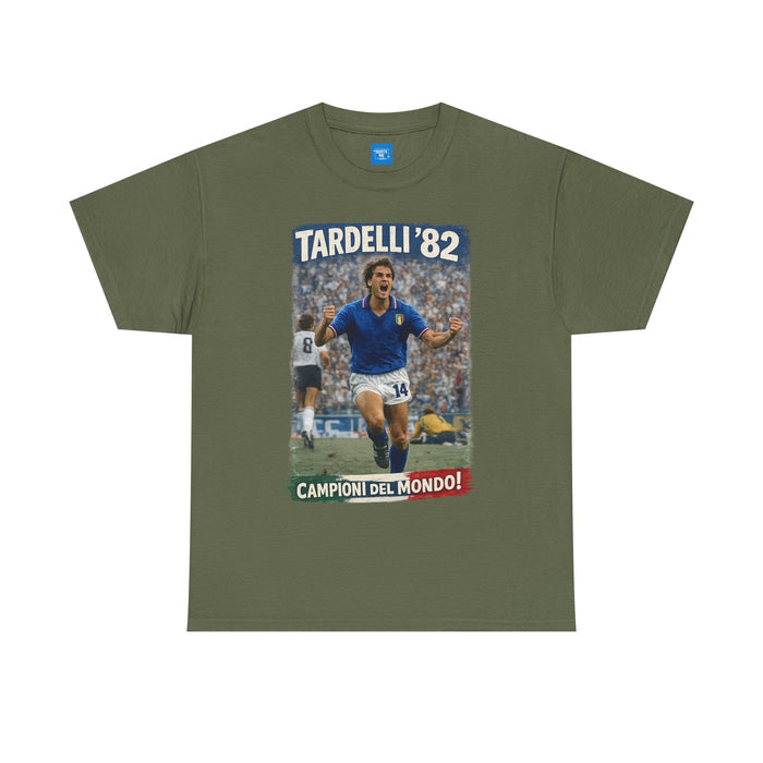 Spain 82 World Cup Marco Tardelli Goal Celebration T-Shirt