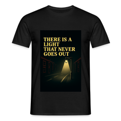 There is a light T-shirt - black