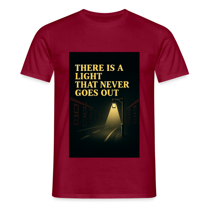 There is a light T-shirt - brick red