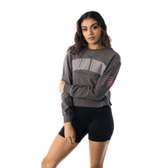 THORNS FC LADIES LONG SLEEVE CREW CROP TOP
