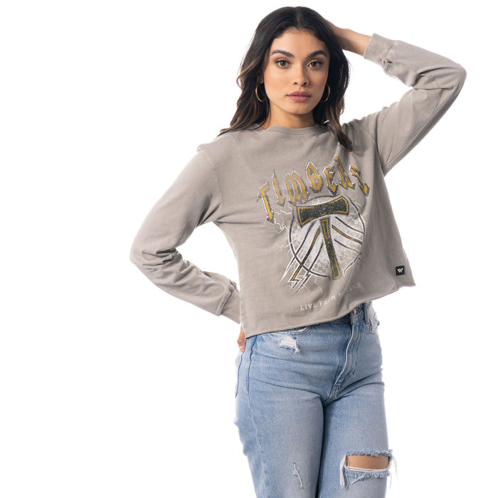 TIMBERS FC LADIES LONG SLEEVE CROP TEE