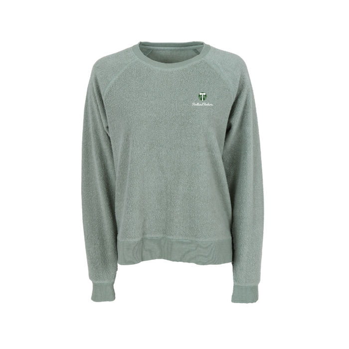 TIMBERS FC LADIES LONG SLEEVE FLEECE OUT CREW NECK