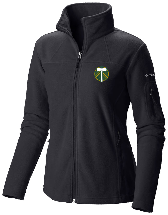 TIMBERS FC LADIES LONG SLEEVE GIVE & GO FULL ZIP FLEECE JACKET