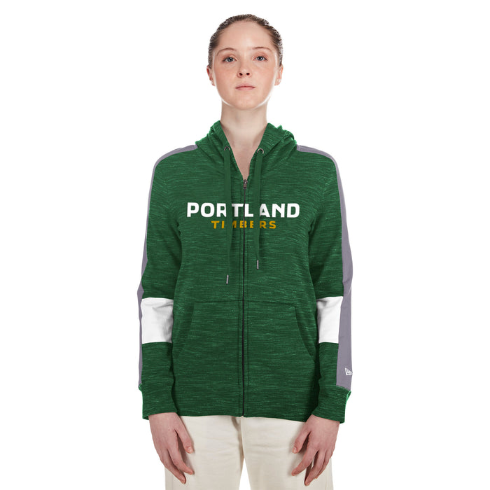 TIMBERS FC LADIES LONG SLEEVE SKETCH ZIP UP