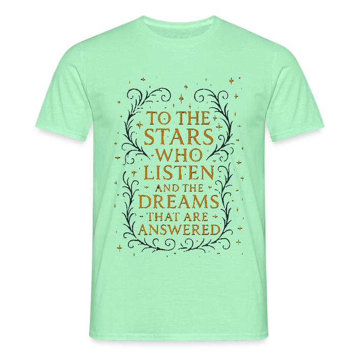 “To the Stars Who Listen” Fantasy Tee - mint green