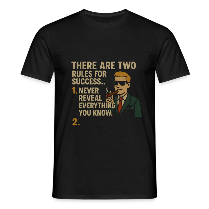 Two rules for success T-shirt - black