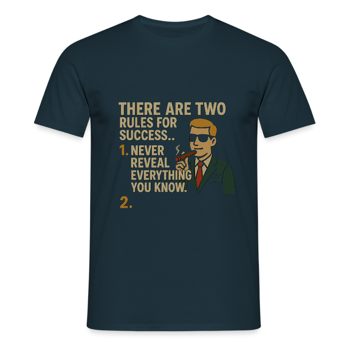 Two rules for success T-shirt - navy